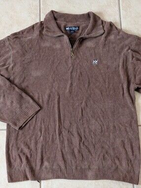 Vintage Big Dogs Brown Pullover Sweater Size XL